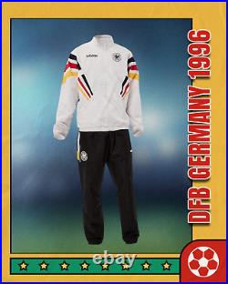 Adidas Germany Soccer Team 1996 Woven Jacket & Pants Full Tracksuit Men Size XS