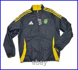 Adidas Jamaica National Team 2023 Reversible JFF Anthem Full-Zip Jacket Sz 2XL