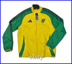 Adidas Jamaica National Team 2023 Reversible JFF Anthem Full-Zip Jacket Sz 2XL