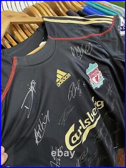 Adidas Liverpool Full Team signed Jersey With Proof brand new