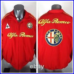 Alfa Romeo Racing Team F1 (XL) Embroidered Jacket Red Nylon Racewear Awesome