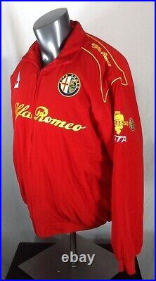 Alfa Romeo Racing Team F1 (XL) Embroidered Jacket Red Nylon Racewear Awesome