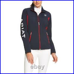 Ariat Ladies New Team Navy & Red Softshell Full-Zip Jacket 10019208