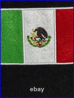 Ariat Men's XL Mexico Flag Team Black Softshell Zip Jacket 10031424 New