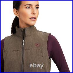 Ariat Vest Women Brown Zippered Pockets New Team Softshell 10041274 ALL SIZES