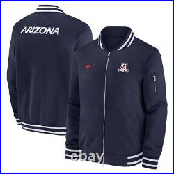 Arizona Wildcats Nike 2024 Navy Blue Sideline Full-Zip Bomber Jacket XL NWT