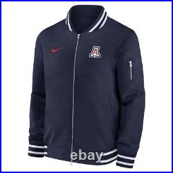 Arizona Wildcats Nike 2024 Navy Blue Sideline Full-Zip Bomber Jacket XL NWT