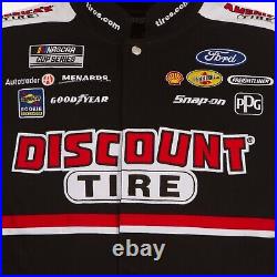 Austin Cindric Team Penske Discount Tire Cotton Twill Full Snap Jacket Black