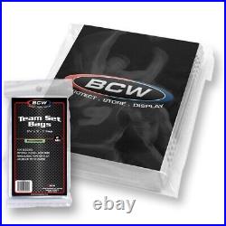 BCW Soft TEAM SET BAGS 100, 200, 300, 400, 500, 1000, 5000, 10000 YOU PICK