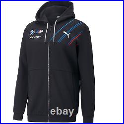 BMW Motorsports Men's Team Full Zip Hooded Sweatshirt- Gray