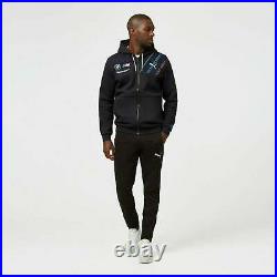 BMW Motorsports Men's Team Full Zip Hooded Sweatshirt- Gray