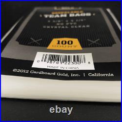 Cardboard Gold Team Bags CBG Resealable Sleeves 100, 200, 300 500 1000 Full Case