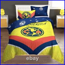 Club America Team Licensed Full Bed Comforter Ser With 2 Pillowcases Great Gift