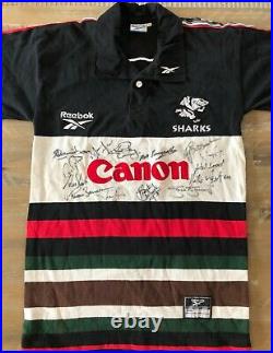 Coastal Sharks Rugby Union SIGNED Jersey by FULL 1999-2000 Squad (AUTHENTIC)