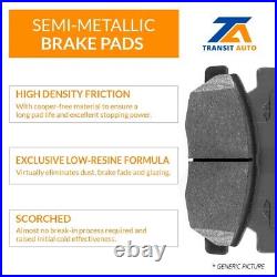 Disc Brake Rotors Semi-Metallic Pad And Drum Front Rear Kit For Chevrolet Cobalt