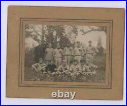 Early 1900's Waldwick, New Jersey, Baseball Team in Full Uniform Cabinet Photo