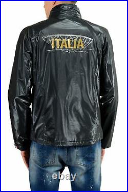 Emporio Armani EA7 Italia Team Men's Blue Full Zip Hooded Windbreaker Jacket