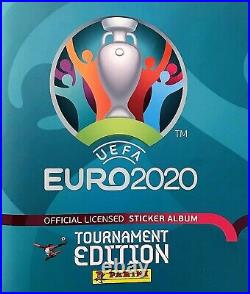 Euro 2020 Tournament Edition Panini Stickers Full Album Complete unstick new