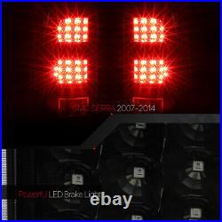 Fits 2007-2014 GMC Sierra 1500/2500HDFULL LEDBlack/Smoke Brake Lamp Tail Light