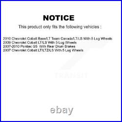 Front Coat Brake Rotor Integrally Molded Pad Kit For Chevrolet Cobalt Pontiac G5