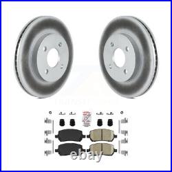 Front Coated Brake Rotor Ceramic Pad Kit For Chevrolet Cobalt Saturn Ion Pontiac