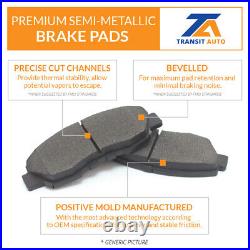 Front Disc Brake Rotor And Semi-Metallic Pad Kit For Chevrolet Cobalt Pontiac G5
