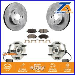 Front Hub Bearing Assembly Disc Brake Rotor And Pads Chevrolet Cobalt Pontiac G5
