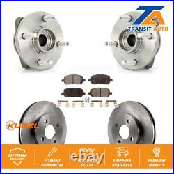 Front Hub Bearing Brake Rotor Pad Kit For Chevrolet Cobalt Pontiac G5 Saturn Ion