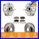 Front Hub Bearing Brake Rotor Pad Kit For Chevrolet Cobalt Pontiac G5 Saturn Ion