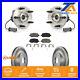 Front Hub Bearing Coated Brake Rotor And Pad Kit For Chevrolet Cobalt Pontiac G5