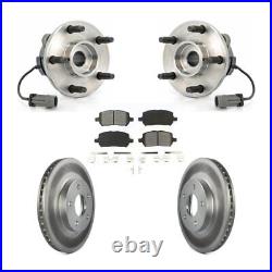 Front Hub Bearing Coated Brake Rotor And Pad Kit For Chevrolet Cobalt Pontiac G5