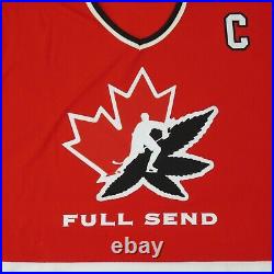 Full Send Team Canada Hockey RED Jersey Plus Sz XXL Embroidered Patch