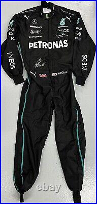 GEORGE RUSSELL Signed Racing Suit full size replica Mercedes F1 Team Genuine COA
