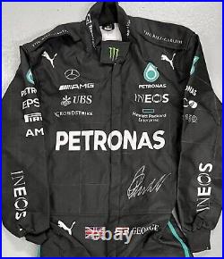 GEORGE RUSSELL Signed Racing Suit full size replica Mercedes F1 Team Genuine COA