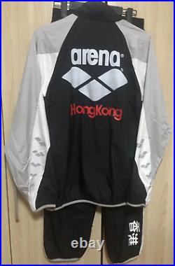 Genuine Arena Olympic Games Team Hong Kong China Swimming Jacket Pants Full Set