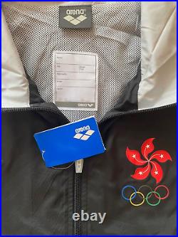 Genuine Arena Olympic Games Team Hong Kong China Swimming Jacket Pants Full Set