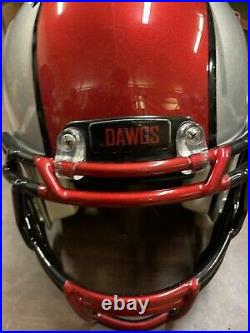 Georgia Bulldogs 2010-11 Riddell Full Size Throwback Helmet Team Issued
