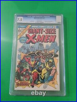 Giant Size X-Men 1 CGC 7.5 2nd Full Wolverine 1975 1st New X-Men Team GSX