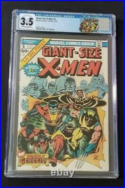 Giant Size X-men #1 Cgc 3.5 Oww Pgs 1st New X-men Team 2nd Full Wolverine