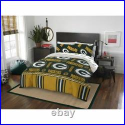 Green Bay Packers NFL Full 5 Piece Comforter Bedding Team Logo Bed in Bag Set