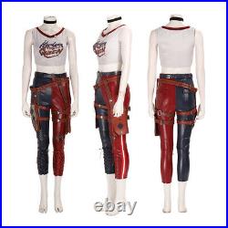 HZYM Suicide Squad Kill The Justice League Harley Quinn Cosplay Costume Leather