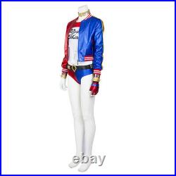 Harley Quinn Cosplay Jacket Suicide Squad Costume Halloween Outfits Full Set