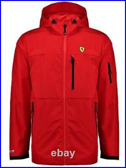 JACKET Scuderia Ferrari Team Mens Full Zip Rain Coat Formula One 1 RED US