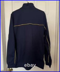 Jordan Men's L -TALL Michigan Wolverines Team Issued Full Zip Warmup Jacket NEW