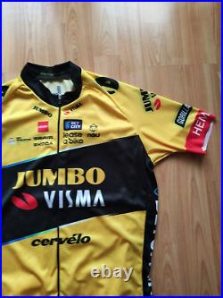 Jumbo Visma Team 2023 SS Full Zip Replica Cycling Jersey, AGU SizeL NEW