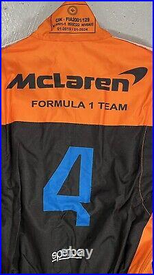 LANDO NORRIS Signed Suit McLaren F1 Racing Team 2022 Full Size Buy Genuine COA
