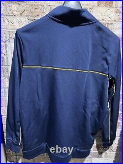 Large Jordan Men's Michigan Wolverines Team Issued Full Zip Warmup Jacket