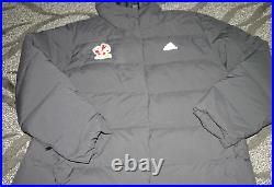 Louisville Cardinals Football Adidas Team Issued full zip black coat Men's L NWT