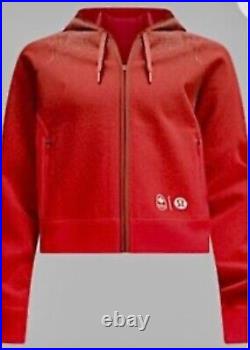 Lululemon Team Canada Olympics Knit Full-zip Hoodiewomenombré Redxs S M L