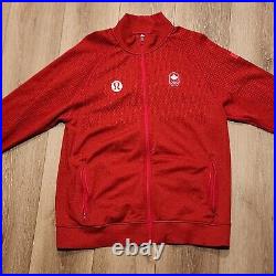 Lululemon Team Canada Red Full Zip Olympic Jacket Lg